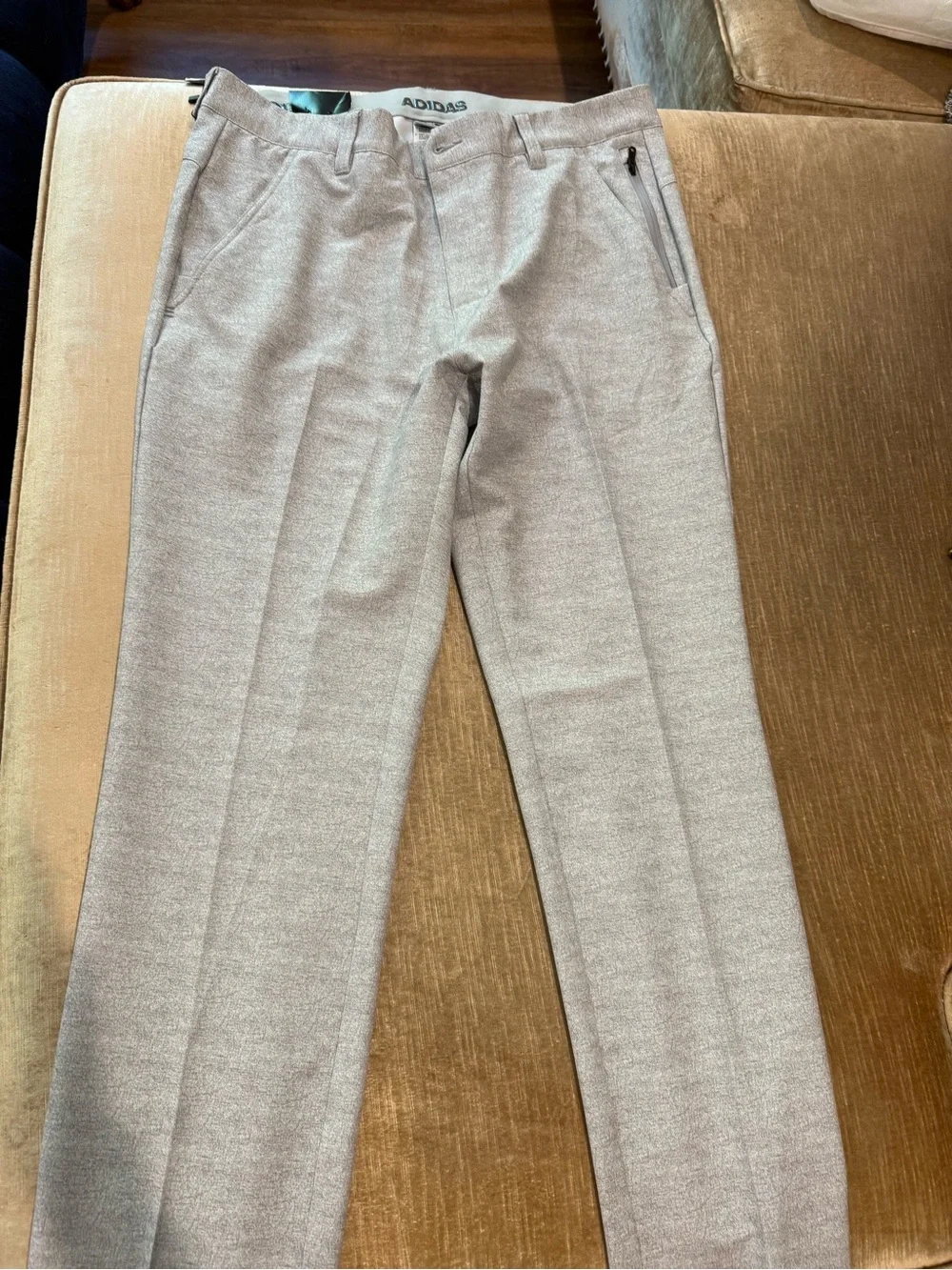 NWT Adidas Ultimate Golf Pants Men’s 34x32 Gray Heather Tapered Fit